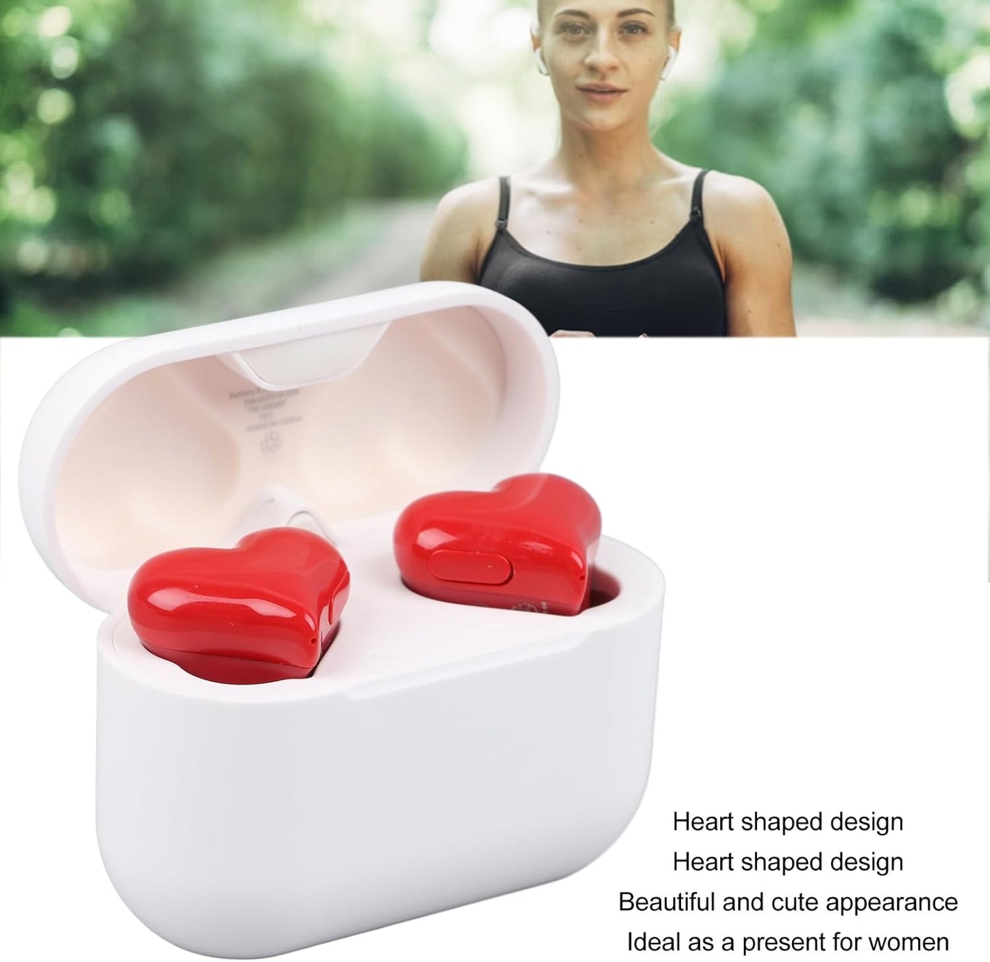 Heart shaped earbuds for your loved one