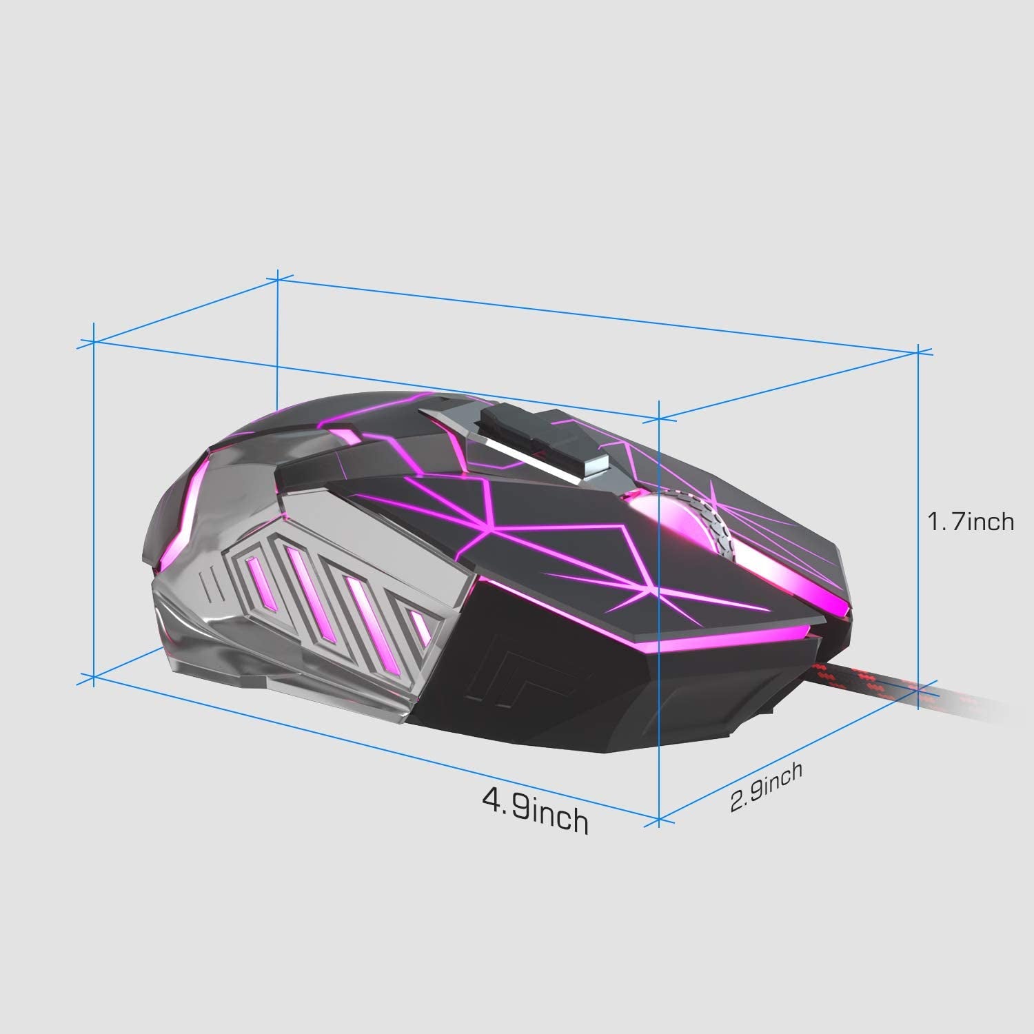 G10 Gaming Mouse Wired with 7 Breathing LED Colors.