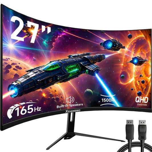  165hz 1440p 27inch Curved Gaming Monitor