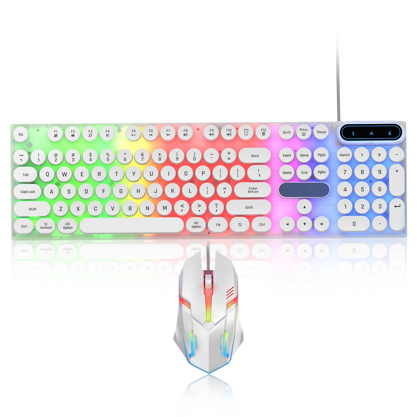 LED Multi-Colored Gaming Keyboard and Mouse combo